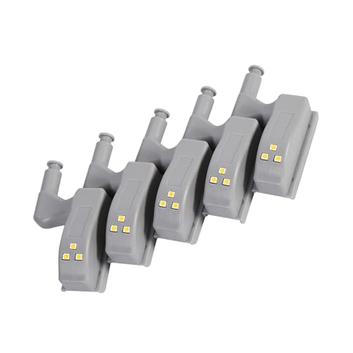 Cocoarm 10er-Pack LED-Sensorleuchte für Küchenschrank, Kleiderschrank, Scharnier, Batteriebetriebenes Schrank-Nachtlicht, für Moderne Heimlampe (Warmweiß) von Cocoarm