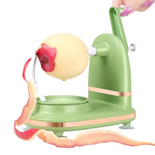 Cocoarm Handkurbel-Apfelschäler, Manuelles Rotierendes Küchengerät, Obstschälmaschine mit PP-Edelstahl, Ideal für den Heimgebrauch in der Küche (hellgrün) von Cocoarm