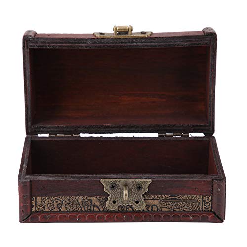 Cocoarm Holzschmuck Aufbewahrungsbox Vintage Europäischer Klassischer Schmuck Organizer Handgefertigte Schatzkiste mit Passwortschloss für Armbänder Ohrringe Anhänger Broschen Broschen (Kleine ein Cocoarm Holzschmuck Aufbewahrungsbox Vintage Europäischer Klassischer Schmuck Organizer Handgefertigte Schatzkiste mit Passwortschloss für Armbänder Ohrringe Anhänger Broschen Broschen (Kleine ein von Cocoarm