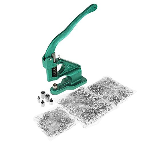 Ösenzange Ösenzange Für Stoffe Ösenstanze Handpress-Ösen-Ösenmaschine – Robust Und Langlebig, Hohe Präzision – Inklusive 3 Matrizen Und 1500 Stück Ösen – Ideal Für Schneider, Schilderläden Und Herstel Ösenzange Ösenzange Für Stoffe Ösenstanze Handpress-Ösen-Ösenmaschine – Robust Und Langlebig, Hohe Präzision – Inklusive 3 Matrizen Und 1500 Stück Ösen – Ideal Für Schneider, Schilderläden Und Herstel von Cocoarm