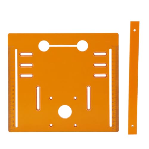 Schneidemaschine Bodenplatte Kreissäureanleitung Basisplatte Holzbearbeitung Einsatzplatte 28x25 Cm mit Klaren Skalierungsmarkierungen für 90 Grad Flachschnitt 45 Grad von Cocoarm