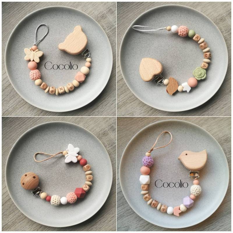 Schnullerkette Personalisiert von CocolioHandmade