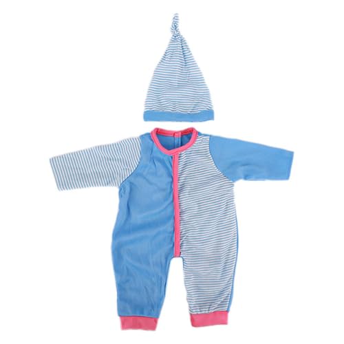 Codulu 18-Zoll-Puppen-Kleidung für amerikanische Puppen-Overall-Pyjama Kleider Zubehör für 43-46cm-1 Set-F von Codulu