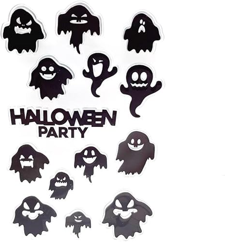 Codulu Clear Stamps Halloween Ghost Transparente Silikonstempel für Kartenherstellung DIY Scrapbooking Album Handwerk Dekoration von Codulu