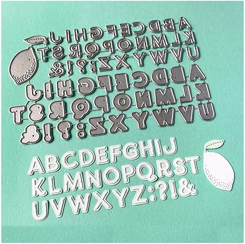 Codulu Metall-Stanzformen, Alphabet-Stanzschablone, Prägeschablone, Werkzeuge, DIY für Handwerk, Scrapbooking, Kartendekoration von Codulu