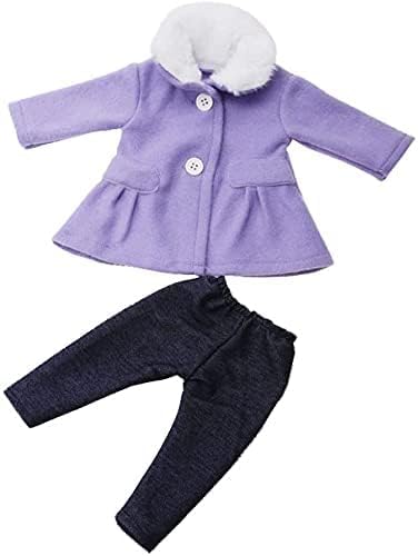 Codulu Puppenkleidung Mantel Hose Kleid Outfit Kleidung Set für 45,7 cm Mädchen Puppe Anzug Mädchen von Codulu