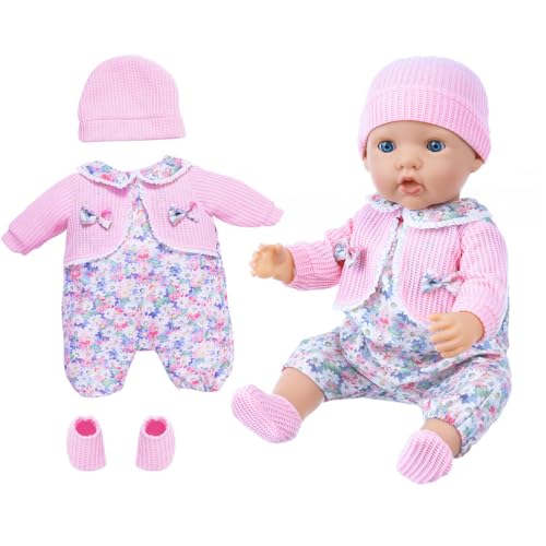 Codulu Puppenkleidung für 18 Zoll amerikanische Puppen-Blumenanzug mit Socken Shorts Kleidung und Zubehör für 43-46cm-A Puppen von Codulu