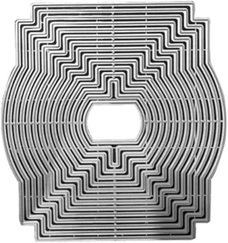 Codulu Stanzschablone für Rahmen, Metall, Prägeschablone, Werkzeuge, Kartenherstellung, Basteln, Skript, Stanzformen zum Stanzen von Sammelalben, Alben, Dekoration von Codulu