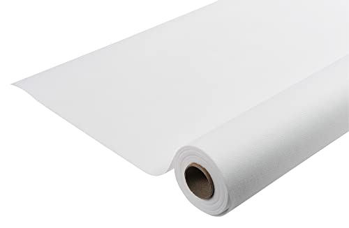 Pronappe Tischdecke R781001I Einweg-Tischdecke aus Spunbond-Vlies Länge 10m Breite 1,20m (pro Rolle) Farbe weiß Reißfestes, wasserabweisendes und abwischbares Material von Pro Nappe