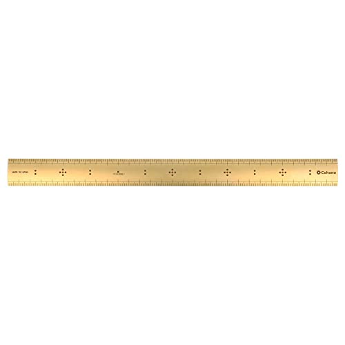 Cohana 45-048 Ruler, Messing, Bronze, 30cm von Cohana