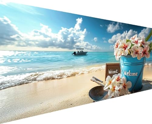 Diamond Painting Ocean Diamond Painting Erwachsene Groß Xxl 100x200 cm Diamantmalerei Basteln Bilder Flower Kristall Kreativ DIY Mosaik Herstellung Bastelset, füR MäDchen Geschenke Haus Wanddekoo Y-9 von Cohnpjng