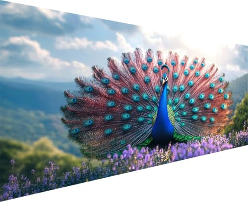 Diamond Painting Peacock 5D Diamond Painting Erwachsene Set Animal DIY Runde Drill Crystal Strass Stickerei Daiments Bilder Kinder ab 10 Jahre ,füR MäDchen Geschenke Home Decor, Groß Xxl 15x30 cm N-7 von Cohnpjng