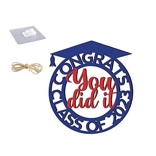 12 Days of Christmas Decorations 2023 Class Of 2023 Holzschilder Photo Booth Prop Graduation Dekorationen Veranda Schild Dekorative hängende Kristallperlen Vorhang (J, A) von Cokbyavla