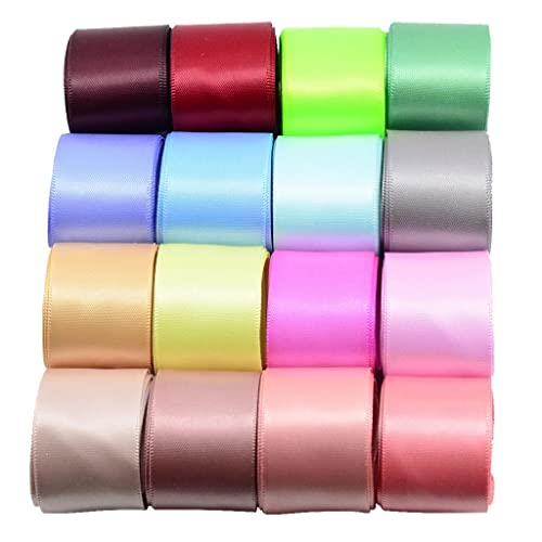 Colcolo 16 Farben Silk Satinband 25mm Party Festliche Ereignisdekoration Geschenke Wickelbekleidung schneidern Gewebe Liefert von Colcolo