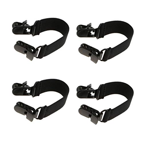 Colcolo 2 Paar Biker Stiefelriemen Elastische Motorradhose Hosenclips von Colcolo