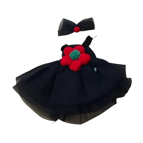 Colcolo 2 Stück Modepuppen-Kleid und Haarnadel-Outfits-Zubehör, handgefertigte Miniatur-Kleidung für 17 cm große Puppen, Thanksgiving-Geschenke von Colcolo