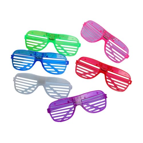 Colcolo 6 x Shutter Shade-Brille, Sonnenbrille mit Schlitzen, Valentinstagsbrille für Kinder für den Abschlussball, Schultagsgeschenk von Colcolo