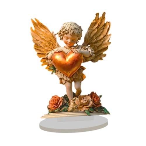 Colcolo Acryl Little Angel Decor Flachschild 2D -Ornament DIY Desktop Display für Regal Home Office Holiday Gästezimmer von Colcolo