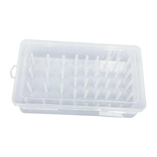 Colcolo Aufbewahrungsbox für Nähgarn, transparente Garnrollenhalter-Organizer-Box, Aufbewahrungskoffer für Näharbeiten, Behälter für Nähgarnrollen, 42 Achse von Colcolo