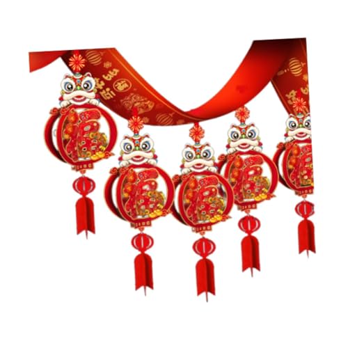 Colcolo Banner zum chinesischen Neujahr, Jahr der Schlange, Girlande, Heimdekoration, Frühlingsfest, Ornament, DIY-Hängeflagge für Restaurantpartys, Style C von Colcolo