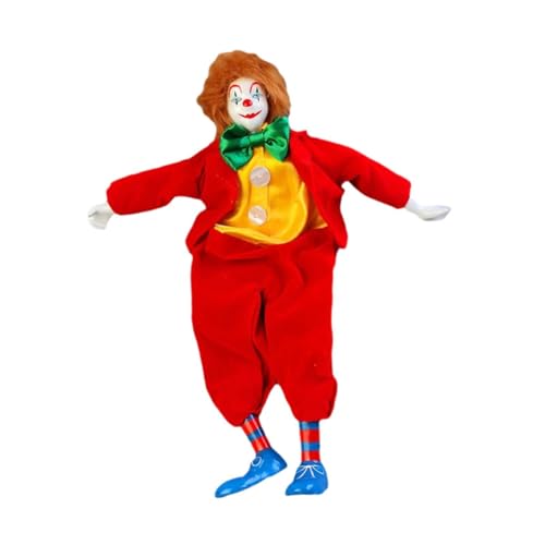 Colcolo Clown-Puppe, Puppen, Modell, Spielzeug, Geschenke, Clown-Modell, Ornament, Statue für Schlafzimmer, Wohnzimmer, Kamin, Tischdekoration von Colcolo