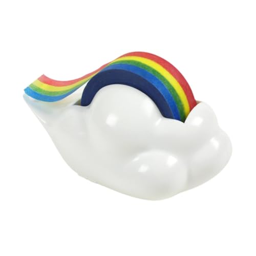 Colcolo Desktop-Klebebandabroller, Washi-Klebebandabroller mit Regenbogen-Klebeband-Wolken-Klebebandschneider für das Büro von Colcolo