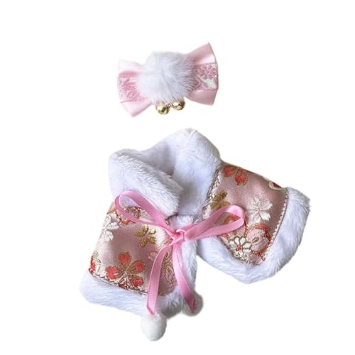 Colcolo Gefüllte PuppenschalVerkleidung, auffälliges Rollenspiel, FotoRequisiten, Umhang, Puppenkleidung, Kleidung für 15 cm große Puppen, Rosa von Colcolo