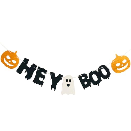 Colcolo Halloween-Thema-Banner zum Aufhängen, Dekoration, DIY, handgefertigt, rustikale Lieferanten, Party-Zubehör, Girlande, Banner für Zuhause, b von Colcolo