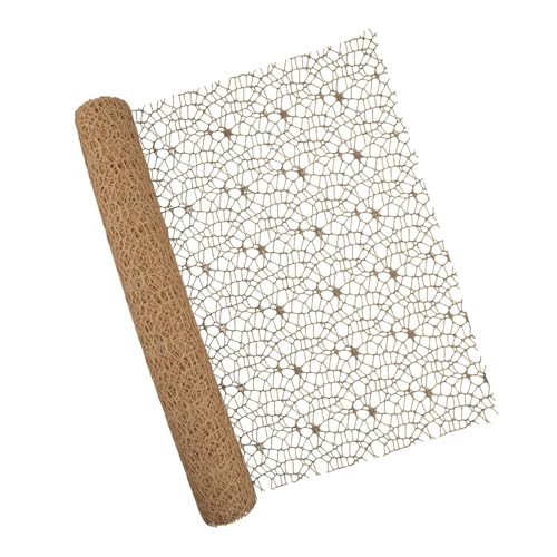 Colcolo Jacquard-Netzgewebe, Blumenverpackung, durchbrochenes Blumenpapier, Blumenstrauß-Geschenkpapier für Floristenbedarf, Kaffeefarbe von Colcolo