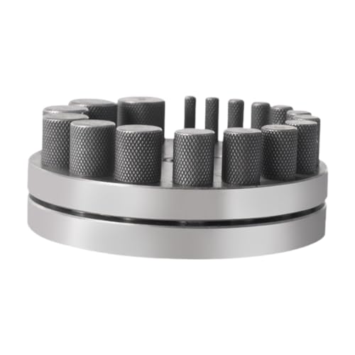 Colcolo Kreisförmige Scheibenschneider -Set Metallforming Punch Stempel flacher Boden Schmuck Erstellen Werkzeugmünzen Punch -Werkzeug für Home verwenden von Colcolo