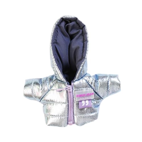 Colcolo Mini-Puppenkleidung, Puppenkleidung für Mädchen, Puppenzubehör, Kleidung, Puppen-Wintermantel-Kostüm für Puppen im Alter von 4–7, 8–10 Jahren, , Silber von Colcolo