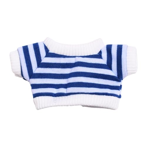 Colcolo Pullover-Oberteil für Plüschpuppen, zum Basteln eigener Puppen für Kinder, Kleidung zum Selbermachen, Foto-Requisiten, Kostüme mit kurzen Ärmeln für, Blau von Colcolo