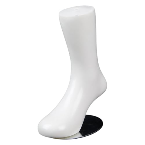 Colcolo Socken-Mannequin-Fußdisplay für Kinder, menschliches Fußmodell, Requisite mit Standfuß, Sockendisplaymodell für Armbänder, Strumpfwaren und Socken , White H 15cm von Colcolo