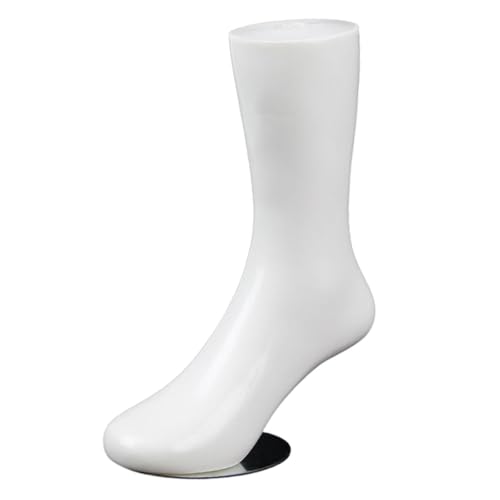 Colcolo Socken-Mannequin-Fußdisplay für Kinder, menschliches Fußmodell, Requisite mit Standfuß, Sockendisplaymodell für Armbänder, Strumpfwaren und Socken , White H 21cm von Colcolo