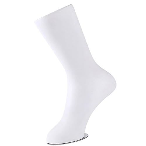 Colcolo Socken-Mannequin-Fußdisplay für Kinder, menschliches Fußmodell, Requisite mit Standfuß, Sockendisplaymodell für Armbänder, Strumpfwaren und Socken , White H 24cm von Colcolo