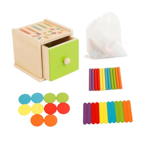 Colcolo Sortierbox für Kinder, geometrische Form, passendes Spiel, Vorschul-Lernaktivität, Lernspielzeug für Jungen und Mädchen, A von Colcolo