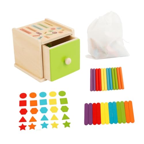 Colcolo Sortierbox für Kinder, geometrische Form, passendes Spiel, Vorschul-Lernaktivität, Lernspielzeug für Jungen und Mädchen, B von Colcolo