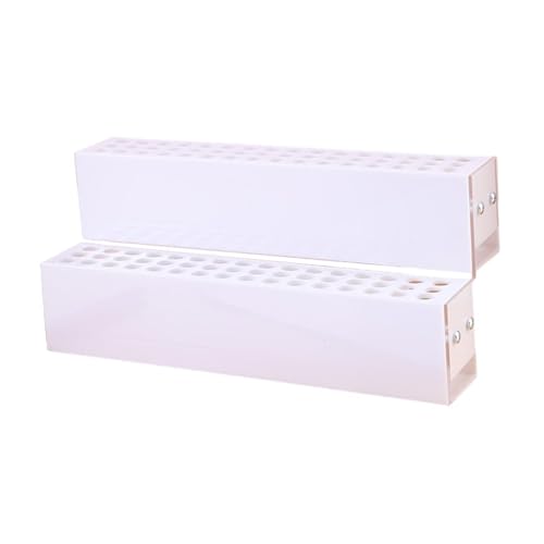 Colcolo Stift Display-ständer Make-Up Pinsel Organizer Rack Multi Löcher Bleistift Stift Halter für Büro, 2 Lagen 96 Löcher von Colcolo