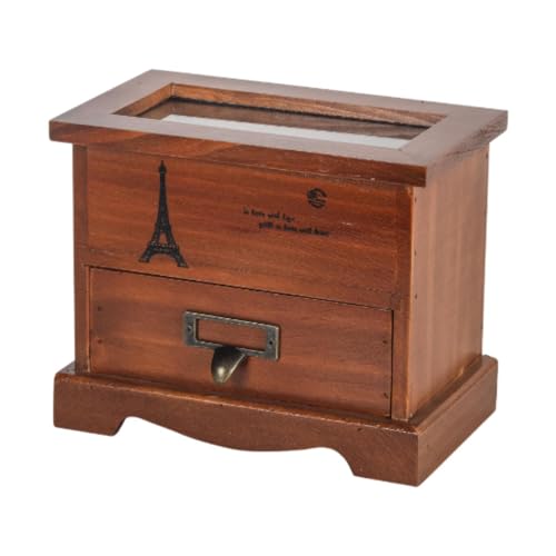 Colcolo Vintage hölzerne Schmuckschachtel mit Schubladen, Dekorationsschreiber -Veranstalter Nähzubehör Organisator für Sammlerblatthandwerksnähten Colcolo Vintage hölzerne Schmuckschachtel mit Schubladen, Dekorationsschreiber -Veranstalter Nähzubehör Organisator für Sammlerblatthandwerksnähten von Colcolo