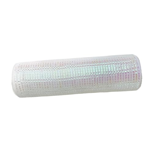 Colcolo Weihnachtliches Poly-Netzband, Metallic-Folienrolle, Wiederverwendbare dekorative Netzrolle, 9,1 m, für Kränze, Dekorieren, Verpacken, Girlanden, von Colcolo