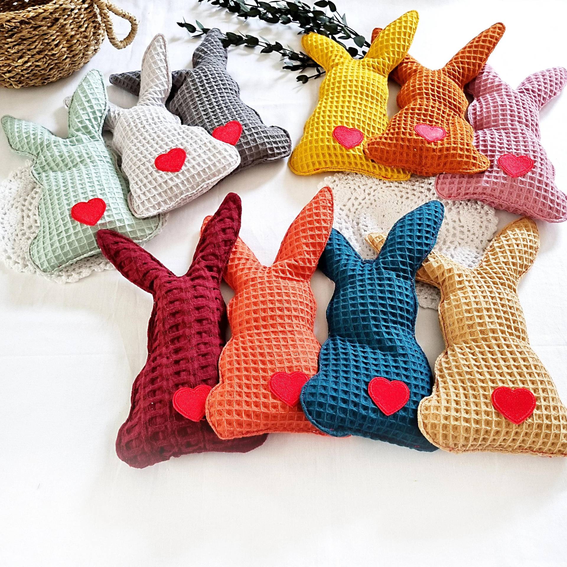 Körnerkissen Hase | Kirschkernkissen Dinkelkissen Wärmekissen Kältekissen Babygeschenk Musselin Waffelpiqué Hasenliebe von CollectYourDreams