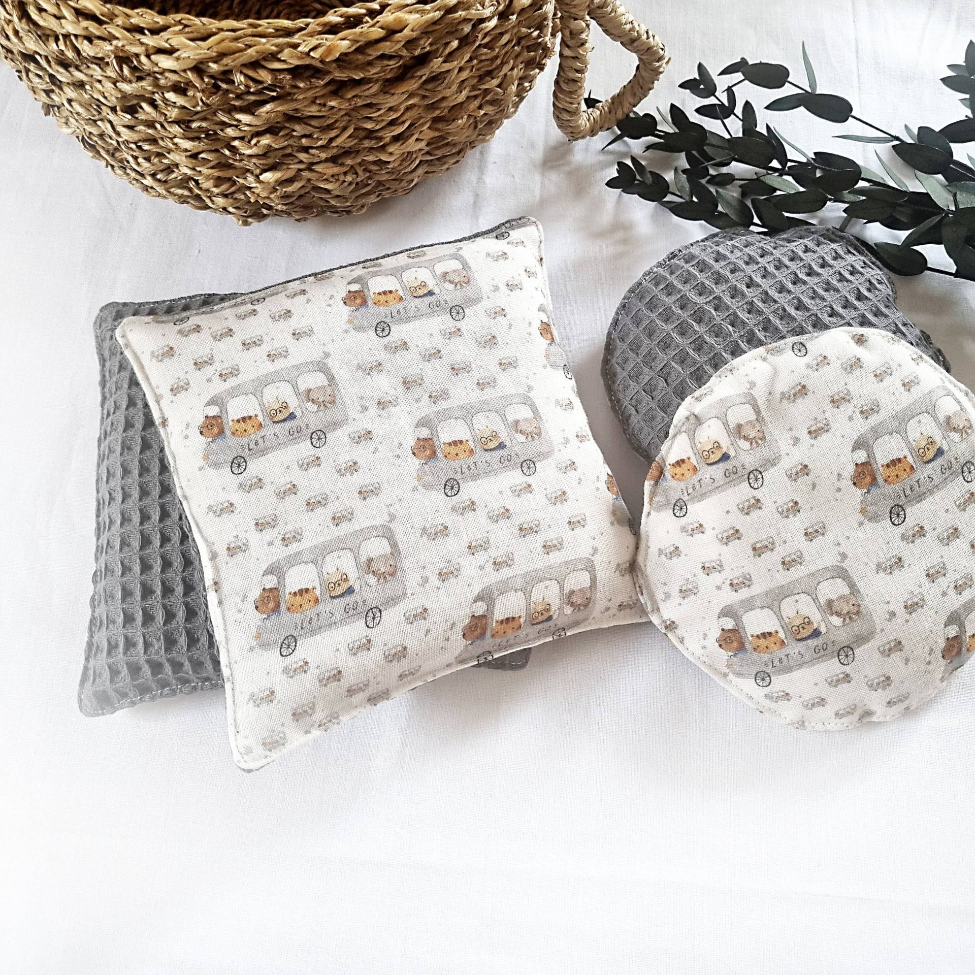 Körnerkissen | Kirschkernkissen Dinkelkissen Wärmekissen Kältekissen Babygeschenk Musselin Waffelpiqué Geschenk Zur Geburt von CollectYourDreams