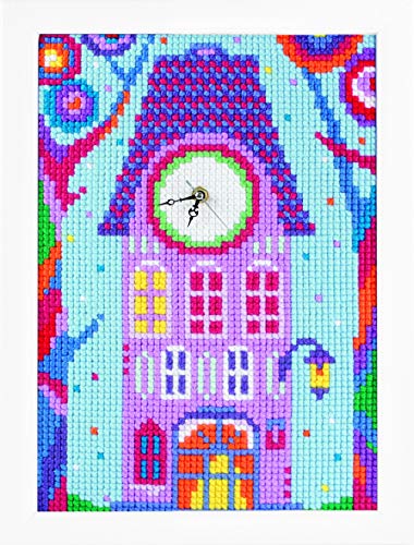 Collection D'Art CD012 Home where Fairies Live Kreuzstichset, Uhrmacherkunst, 40 x 27.5cm von Collection D'Art