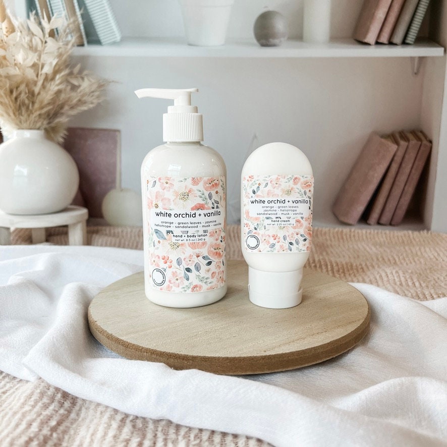 Weiße Orchidee + Vanille | Shea Aloe Vera Körperbutter Handgegossener Bodylotion von CollectiveHarmonyCo