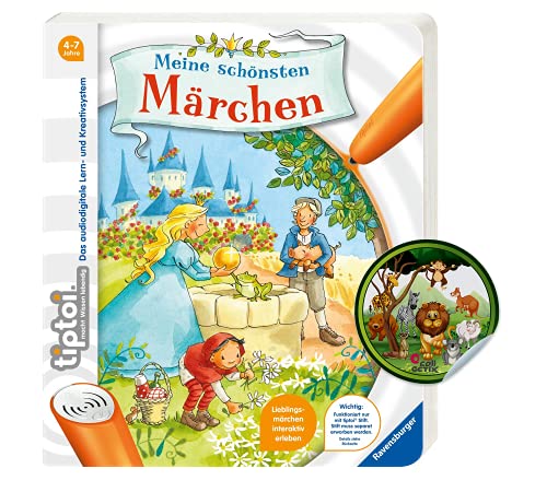 Ravensburger Tiptoi Buch - Meine schönsten Märchen + Kinder Tier-Sticker | ab 4-7 Jahre von Collectix