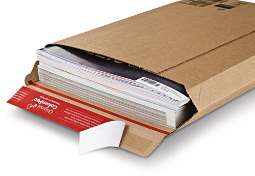 ColomPac® Versandtasche, selbstklebend, C4, 353 x 250 mm, innen: 340 x 235 mm, Füllhöhe: 35 mm, Wellpappe, braun (20 Stück), Sie erhalten 1 Packung á 20 Stück von Colompac