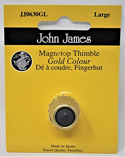 Colonial Needle JJ0630GL Fingerhut mit Magnetverschluss, groß, goldfarben von Colonial Needle