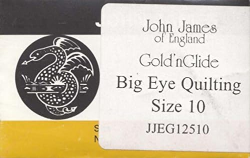 Gold'n Glide Big Eye Quilt-Nadeln, Größe 10, 10 Stück von Colonial Needle