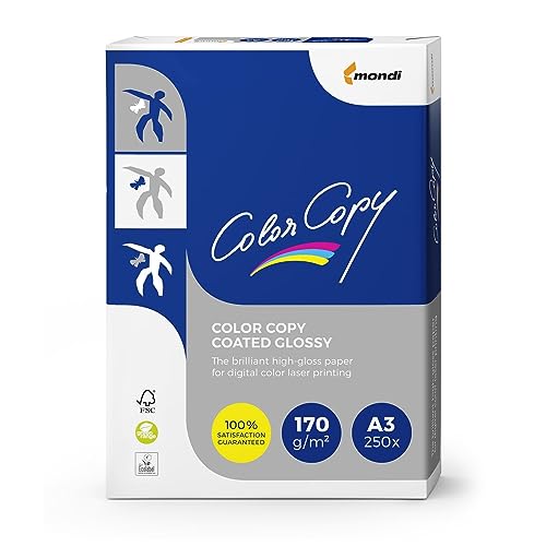 Color Copy Laserdruckpapier coated glossy, 170g/m2, A3, 250 Blatt von Color Copy