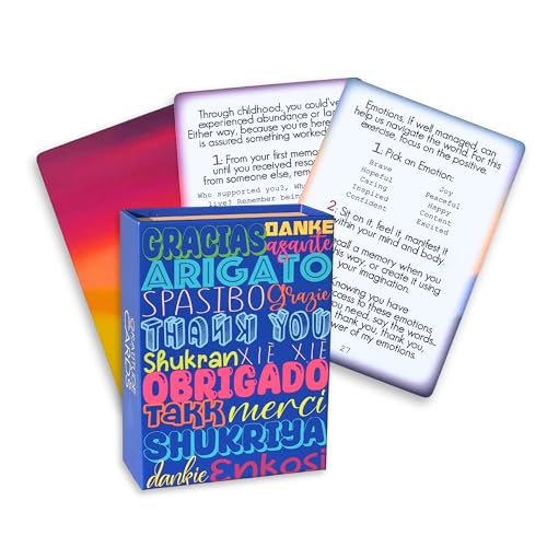 Colorizse Dankbarkeits-Mosaikkarten - 52 Dankbarkeits-Übungskarten mit Übungen, um Ihnen zu helfen, eine positive und dankbare Denkweise zu erreichen. von Colorizse